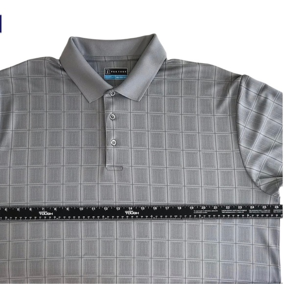 PGA Tour Mens XXL Grey Short Sleeve Golf Polo Shirt - Picture 5 of 6